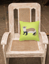 Load image into Gallery viewer, Ferret Green Fabric Decorative Pillow BB7704PW1818