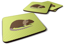 Load image into Gallery viewer, Coypu Nutria River Rat Green Foam Coaster  BB7705FC