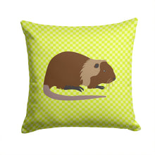 Load image into Gallery viewer, Coypu Nutria River Rat Green Throw Pillow - 14x14 Decorative Pillow – Art for Your Home &amp; Patio BB7705PW1414