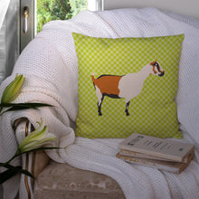 Load image into Gallery viewer, Alpine Goat Green Throw Pillow - 14x14 Decorative Pillow – Art for Your Home &amp; Patio BB7706PW1414