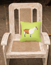 Load image into Gallery viewer, Alpine Goat Green Fabric Decorative Pillow BB7706PW1818