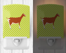Load image into Gallery viewer, Toggenburger Goat Green Ceramic Night Light BB7707CNL