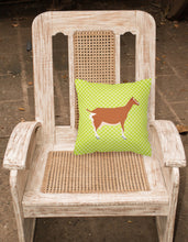Load image into Gallery viewer, Toggenburger Goat Green Fabric Decorative Pillow BB7707PW1818
