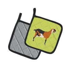 Load image into Gallery viewer, Anglo-nubian Nubian Goat Green Pot Holders - Set of 2 - Heat-Resistant Kitchen Essentials BB7709PTHD