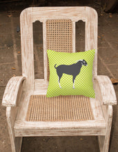 Load image into Gallery viewer, Black Bengal Goat Green Fabric Decorative Pillow BB7710PW1818