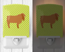 Load image into Gallery viewer, American Lamancha Goat Green Ceramic Night Light BB7711CNL