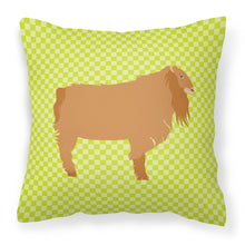 Load image into Gallery viewer, American Lamancha Goat Green Fabric Decorative Pillow BB7711PW1818