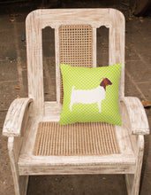 Load image into Gallery viewer, Boer Goat Green Fabric Decorative Pillow BB7712PW1818