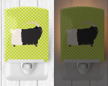 Load image into Gallery viewer, Welsh Black-Necked Goat Green Ceramic Night Light BB7713CNL