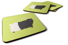Load image into Gallery viewer, Welsh Black-Necked Goat Green Foam Coaster  BB7713FC