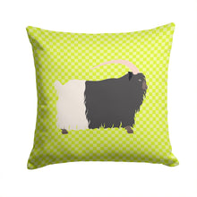 Load image into Gallery viewer, Welsh Black-Necked Goat Green Throw Pillow - 14x14 Decorative Pillow – Art for Your Home &amp; Patio BB7713PW1414