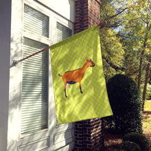 Load image into Gallery viewer, Oberhasli Goat Green Flag Canvas House Size BB7714CHF