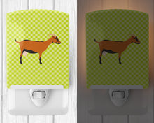 Load image into Gallery viewer, Oberhasli Goat Green Ceramic Night Light BB7714CNL
