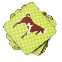 Load image into Gallery viewer, Jamnapari Goat Green Foam Coaster  BB7716FC