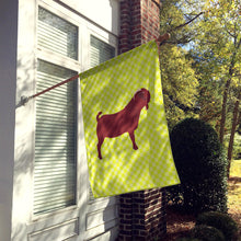 Load image into Gallery viewer, Kalahari Red Goat Green Flag Canvas House Size BB7717CHF