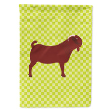 Load image into Gallery viewer, Kalahari Red Goat Green Flag Canvas House Size BB7717CHF