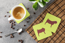 Load image into Gallery viewer, Kalahari Red Goat Green Foam Coaster  BB7717FC