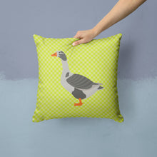 Load image into Gallery viewer, West of England Goose Green Throw Pillow - 14x14 Decorative Pillow – Art for Your Home &amp; Patio BB7721PW1414