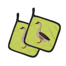 Load image into Gallery viewer, Chinese Goose Green Pot Holders - Set of 2 - Heat-Resistant Kitchen Essentials BB7722PTHD