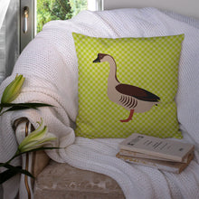 Load image into Gallery viewer, Chinese Goose Green Throw Pillow - 14x14 Decorative Pillow – Art for Your Home &amp; Patio BB7722PW1414