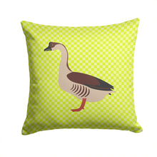 Load image into Gallery viewer, Chinese Goose Green Throw Pillow - 14x14 Decorative Pillow – Art for Your Home &amp; Patio BB7722PW1414
