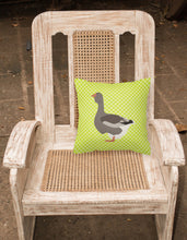 Load image into Gallery viewer, Toulouse Goose Green Fabric Decorative Pillow BB7723PW1818