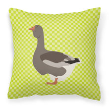 Load image into Gallery viewer, Toulouse Goose Green Fabric Decorative Pillow BB7723PW1818