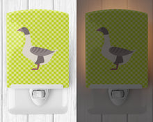 Load image into Gallery viewer, Buff Grey Back Goose Green Ceramic Night Light BB7727CNL