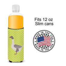 Load image into Gallery viewer, Buff Grey Back Goose Green   Hugger for slim cans