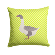 Load image into Gallery viewer, Buff Grey Back Goose Green Throw Pillow - 14x14 Decorative Pillow – Art for Your Home &amp; Patio BB7727PW1414