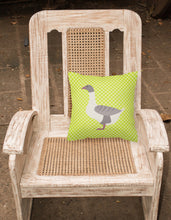 Load image into Gallery viewer, Buff Grey Back Goose Green Fabric Decorative Pillow BB7727PW1818