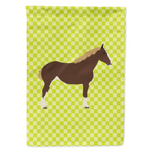 Load image into Gallery viewer, Percheron Horse Green Flag Canvas House Size BB7732CHF