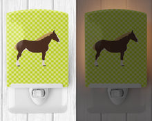 Load image into Gallery viewer, Percheron Horse Green Ceramic Night Light BB7732CNL