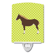 Load image into Gallery viewer, Percheron Horse Green Ceramic Night Light BB7732CNL