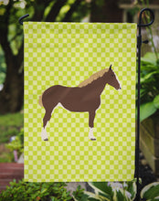 Load image into Gallery viewer, Percheron Horse Green Garden Flag - Outdoor Decorative Yard Flag
