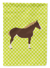 Load image into Gallery viewer, Percheron Horse Green Garden Flag - Outdoor Decorative Yard Flag