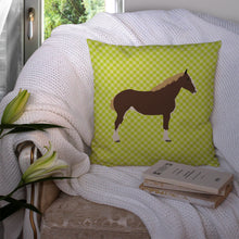 Load image into Gallery viewer, Percheron Horse Green Throw Pillow - 14x14 Decorative Pillow – Art for Your Home &amp; Patio BB7732PW1414