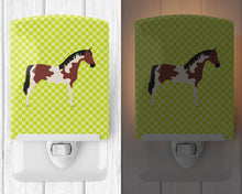 Load image into Gallery viewer, Pinto Horse Green Ceramic Night Light BB7733CNL