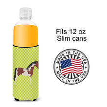 Load image into Gallery viewer, Pinto Horse Green   Hugger for slim cans