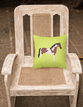 Load image into Gallery viewer, Pinto Horse Green Fabric Decorative Pillow BB7733PW1818