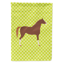 Load image into Gallery viewer, Hanoverian Horse Green Flag Canvas House Size BB7735CHF