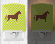 Load image into Gallery viewer, Hanoverian Horse Green Ceramic Night Light BB7735CNL