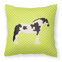 Load image into Gallery viewer, Cyldesdale Horse Green Fabric Decorative Pillow BB7738PW1818