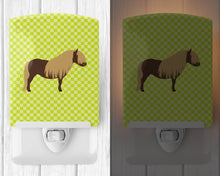 Load image into Gallery viewer, Shetland Pony Horse Green Ceramic Night Light BB7740CNL