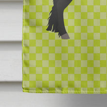 Load image into Gallery viewer, Friesian Horse Green Flag Canvas House Size BB7741CHF