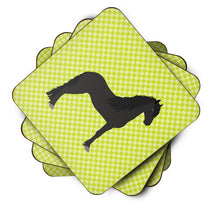 Load image into Gallery viewer, Friesian Horse Green Foam Coaster  BB7741FC