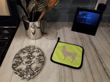Load image into Gallery viewer, Llama Green Pot Holders - Set of 2 - Heat-Resistant Kitchen Essentials BB7742PTHD