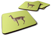 Load image into Gallery viewer, Vicugna or Vicuna Green Foam Coaster  BB7743FC