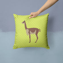 Load image into Gallery viewer, Vicugna or Vicuna Green Throw Pillow - 14x14 Decorative Pillow – Art for Your Home &amp; Patio BB7743PW1414