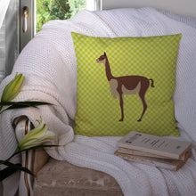 Load image into Gallery viewer, Vicugna or Vicuna Green Throw Pillow - 14x14 Decorative Pillow – Art for Your Home &amp; Patio BB7743PW1414